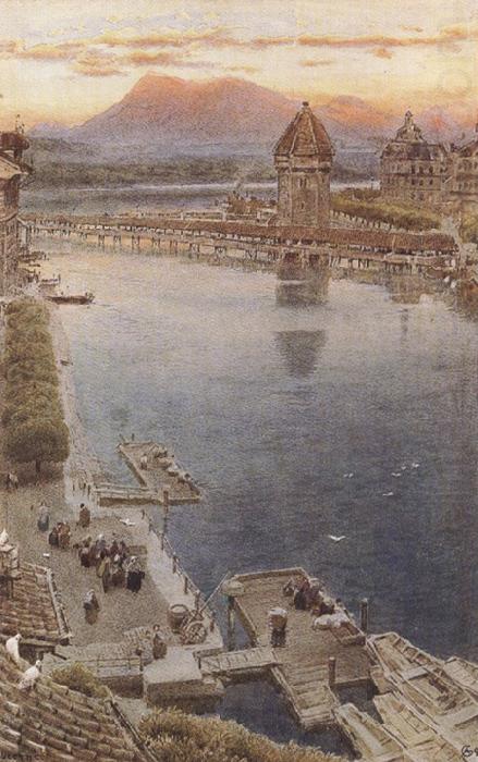 Lucerne,Switzerland (mk37), Albert goodwin,r.w.s